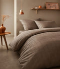 5 PIECES BED SET T 300 SATIN - SELF SQUAR DESIGN